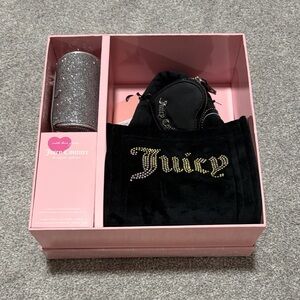 Juicy Couture Black Gloves with Gold Accents